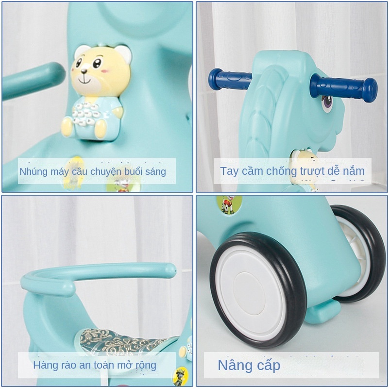 Ngựa bập bênh trẻ em, ghế bập bênh có nhạc, ngựa bập bênh đồ chơi trẻ em