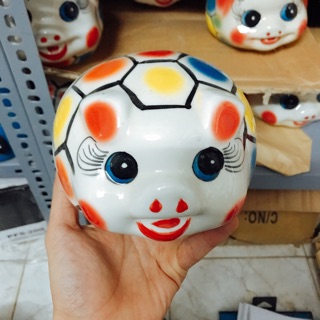 Lợn sứ heo tiết kiệm Bát tràng 16x16