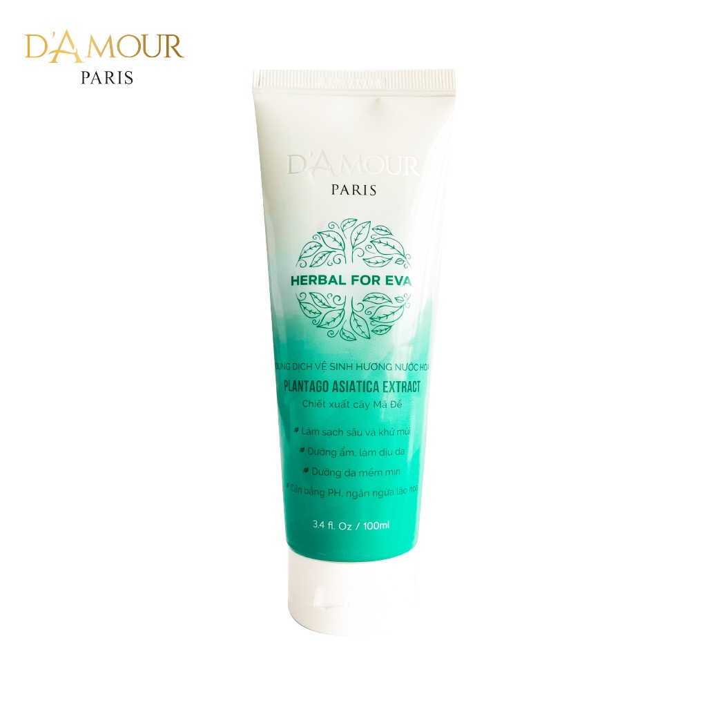 Dung dịch vệ sinh hương nước hoa Herbal for eva D'Amour PARIS 100ml