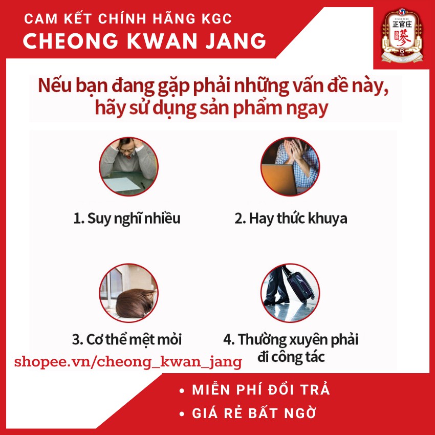 Nuớc hồng sâm Vital Tonic KGC  Cheong Kwan Jang 10 ống x 20ml 8809535593450