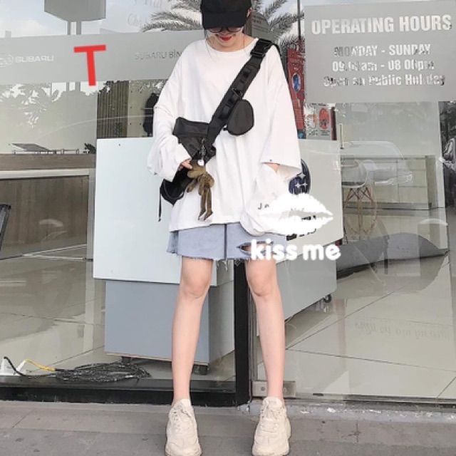 Sét quần bò lửng áo trơn TTO789