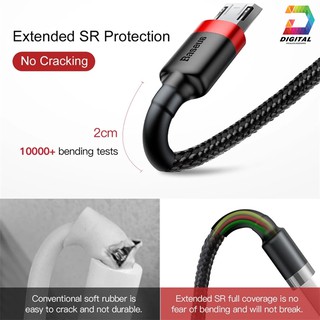 Cáp Sạc Nhanh Baseus Cafule Dài 2M ( iPhone, TypeC, Micro )