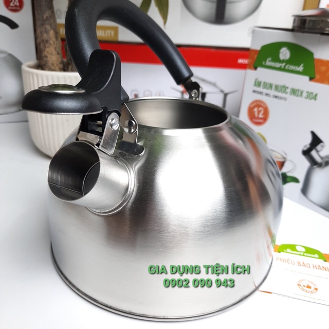 Tiết kiệm năng lượng Ấm Đun Nước Inox Đáy Từ Elmich Smartcook 3372, 2,5L Chính Hãng Giá Tốt Nhất