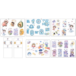 sticker roro jump cắt rời size to SCI39 có bao giấy cute dễ thương bullet journal