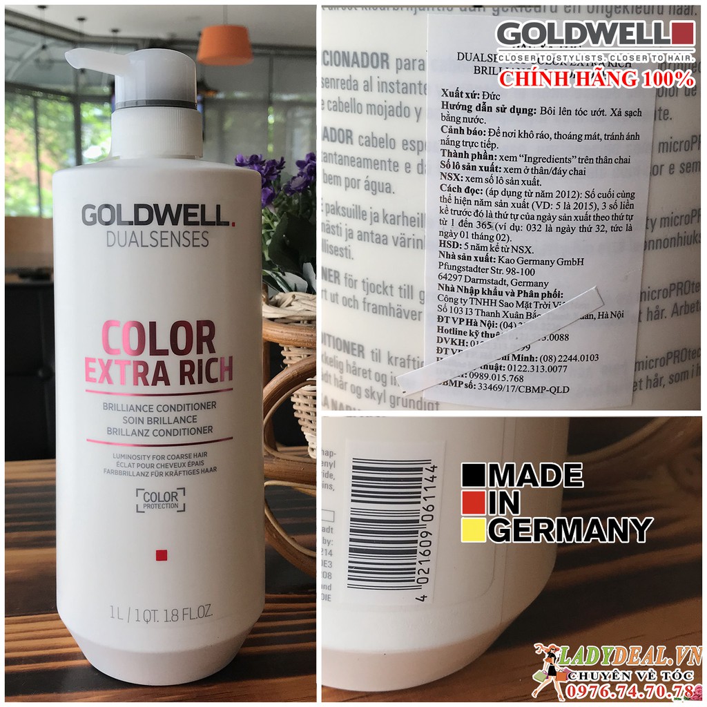 Dầu xả Giữ Màu Goldwell Dualsenses Color Extra Rich 500ml - 1000ml