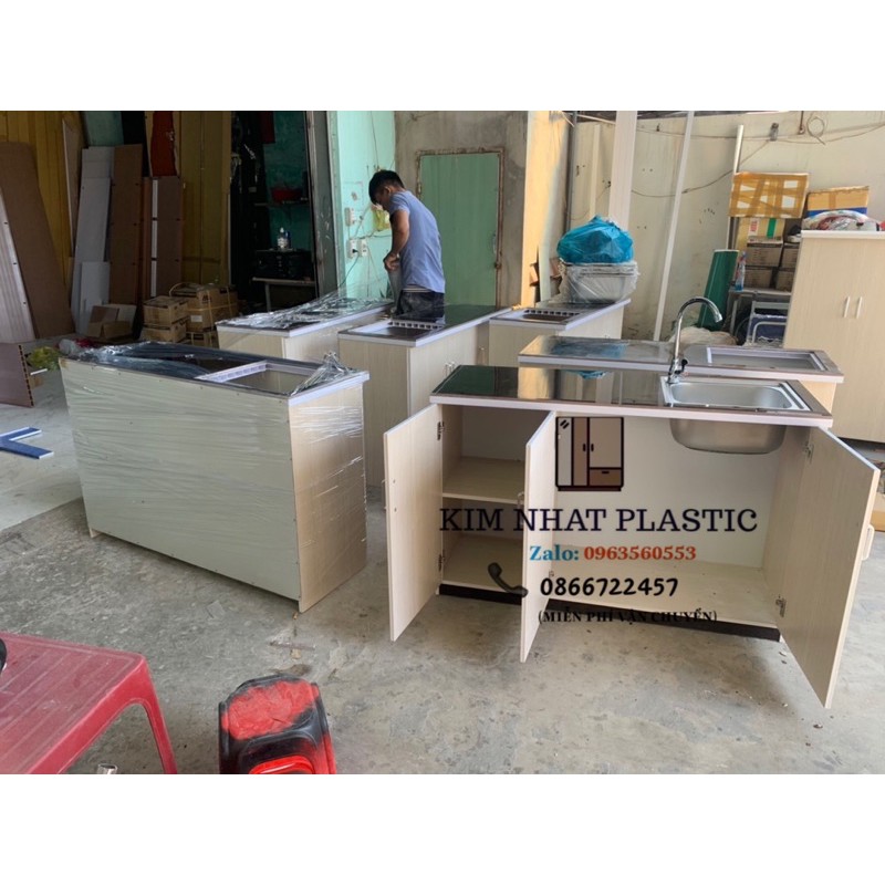 Tủ bếp mini sẵn bồn rửa giá xưởng siêu rẻ freeship tphcm | BigBuy360 - bigbuy360.vn