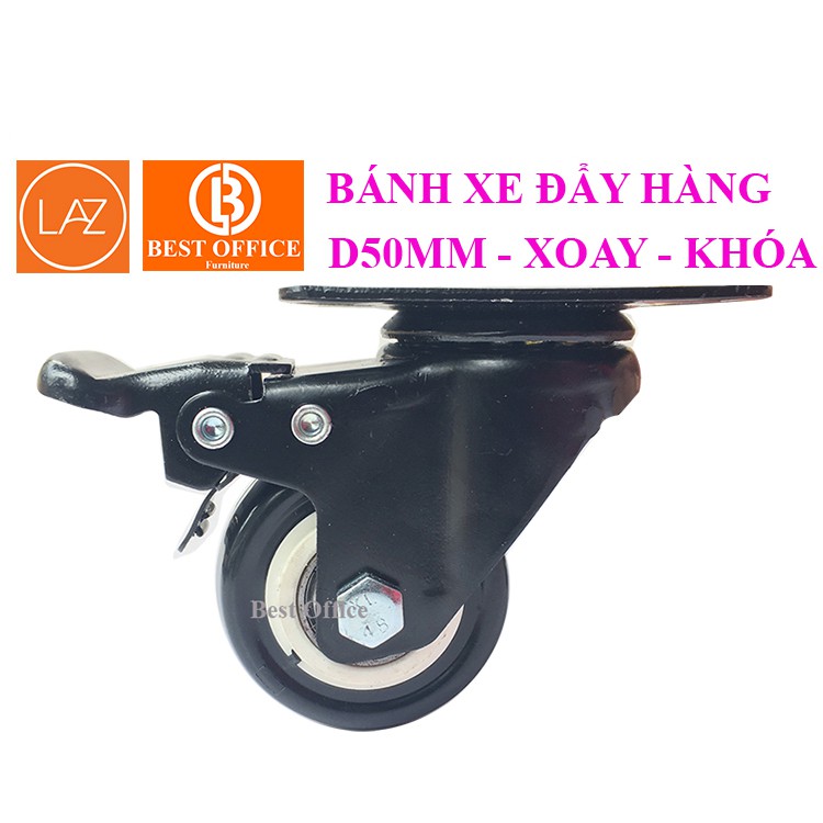 Bánh xe đẩy hàng đường kính 50mm, tải trọng 150kg