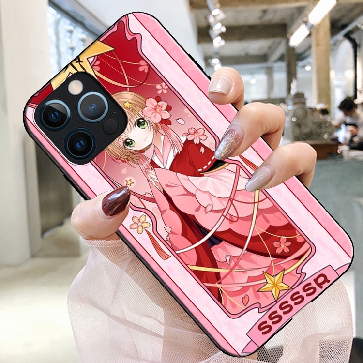 Ốp Điện Thoại Dẻo Họa Tiết Hoạt Hình Thủ Lĩnh Thẻ Bài Sakura Cho Samsung Galaxy S22 Plus Note 20 Ultra 10 9 8 Plus Lite WR107