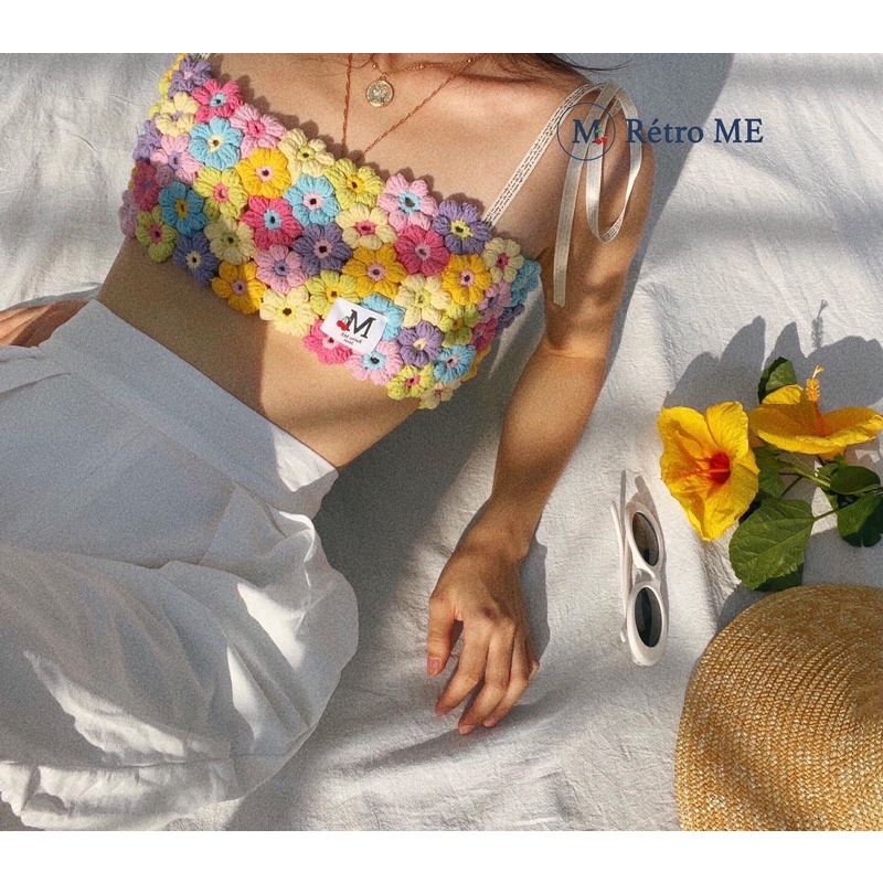 Áo len hoa Floral ME Top | BigBuy360 - bigbuy360.vn