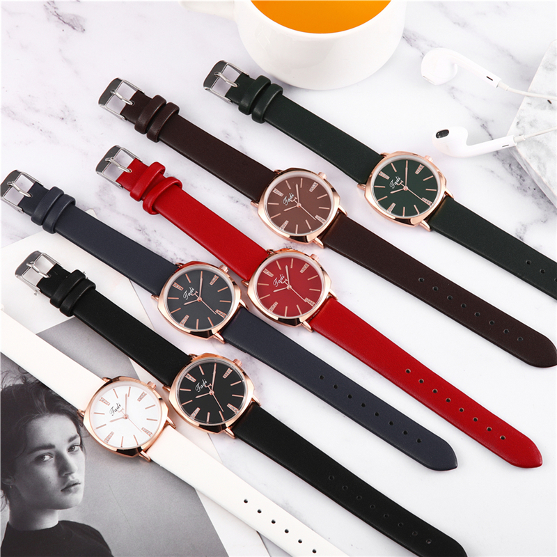 ZOLFA Fashion Elegant Ladies Rhinestone Watches Classic Black Leather Womens Quartz Wrist Watch Analog Clocks Ladies Gift Watches Đồng hồ nữ