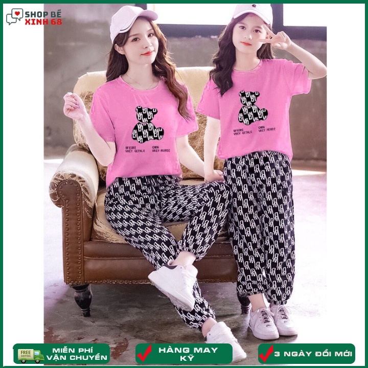 Set đồ bé gái 15-45kg, quần áo bé gái 4-14 tuổi OW cực kì nữ tính, vải mềm mát thấm hút tốt,hàng may kĩ