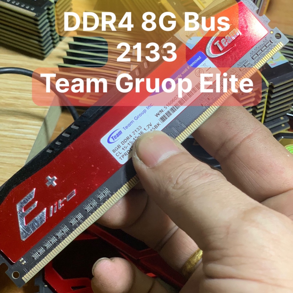 DDR4 Ram 8G - Bus 2133 PC Hiệu Team Gruop Elite Tản Nhiệt - Vi Tính Bắc Hải