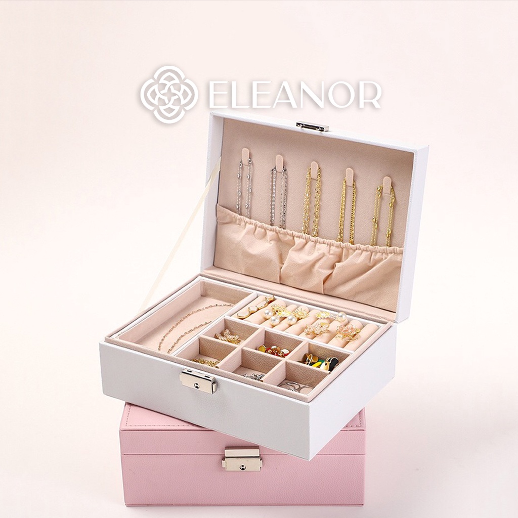 Hộp đựng trang sức Eleanor Accessories bọc da phụ kiện trang sức cao cấp