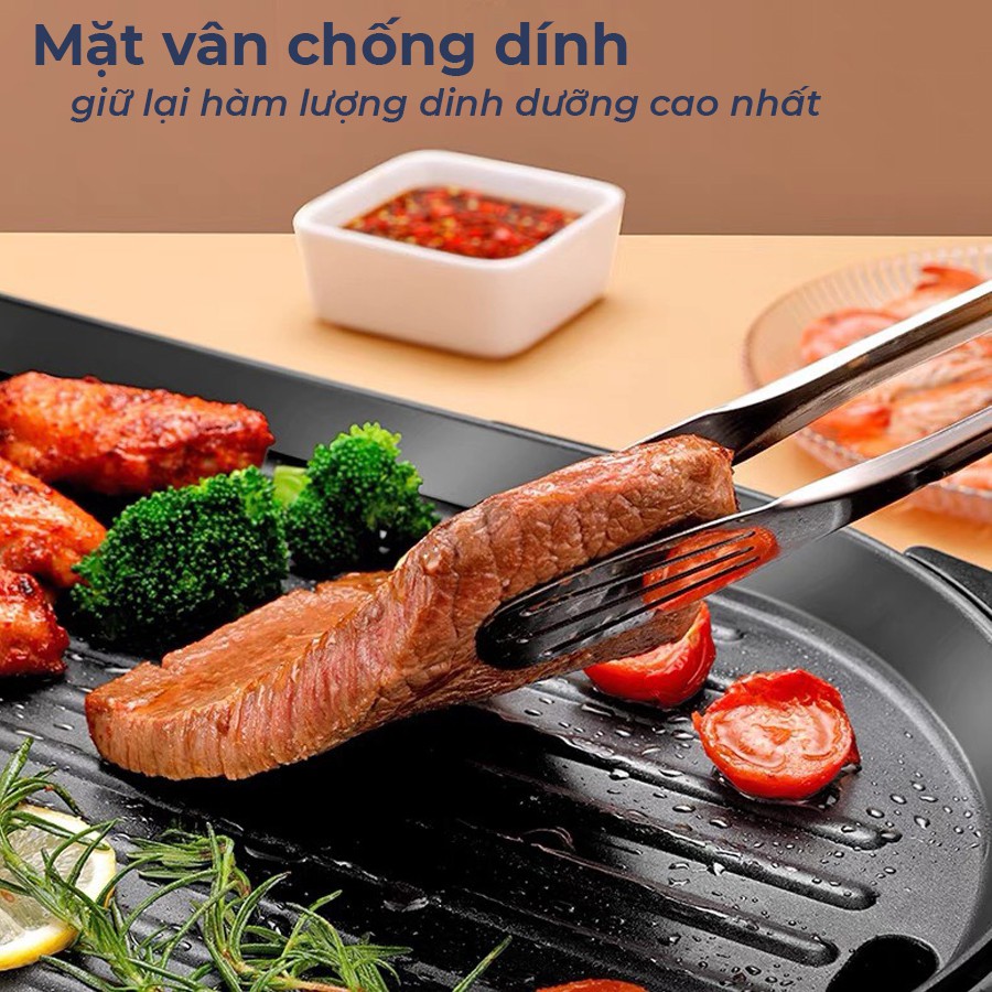 Bếp lẩu nướng 2 ngăn bếp uyên ương dễ dàng điều chỉnh nhiệt độ lẩu nướng riêng biệt tiện lợi, đa năng