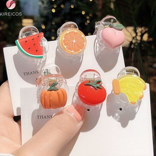 Gấp tóc kẹp tóc mái đính trái cây 3D kute