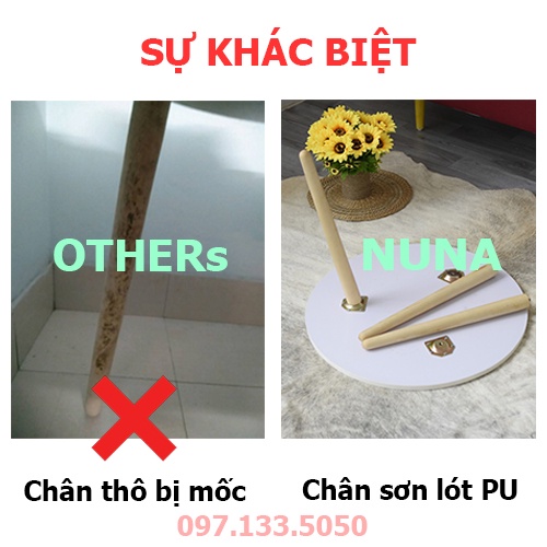 Bàn Trà Chữ Nhật FUNA BT02 ngồi bệt hoặc ngồi cao với ghế Sofa Chân Gỗ Tự Nhiên To 3cm