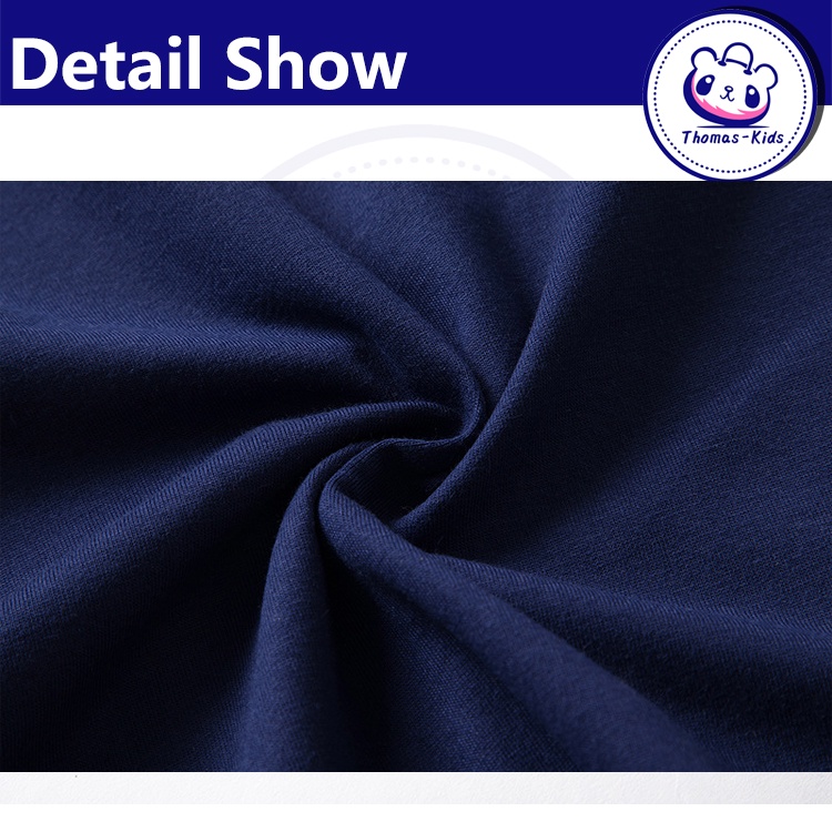 [THOMAS KIDS] Áo Thun Cotton Tay Dài In Họa Tiết Hoạt Hình Dễ Thương Cho Bé Trai Gái 3-8 Tuổi