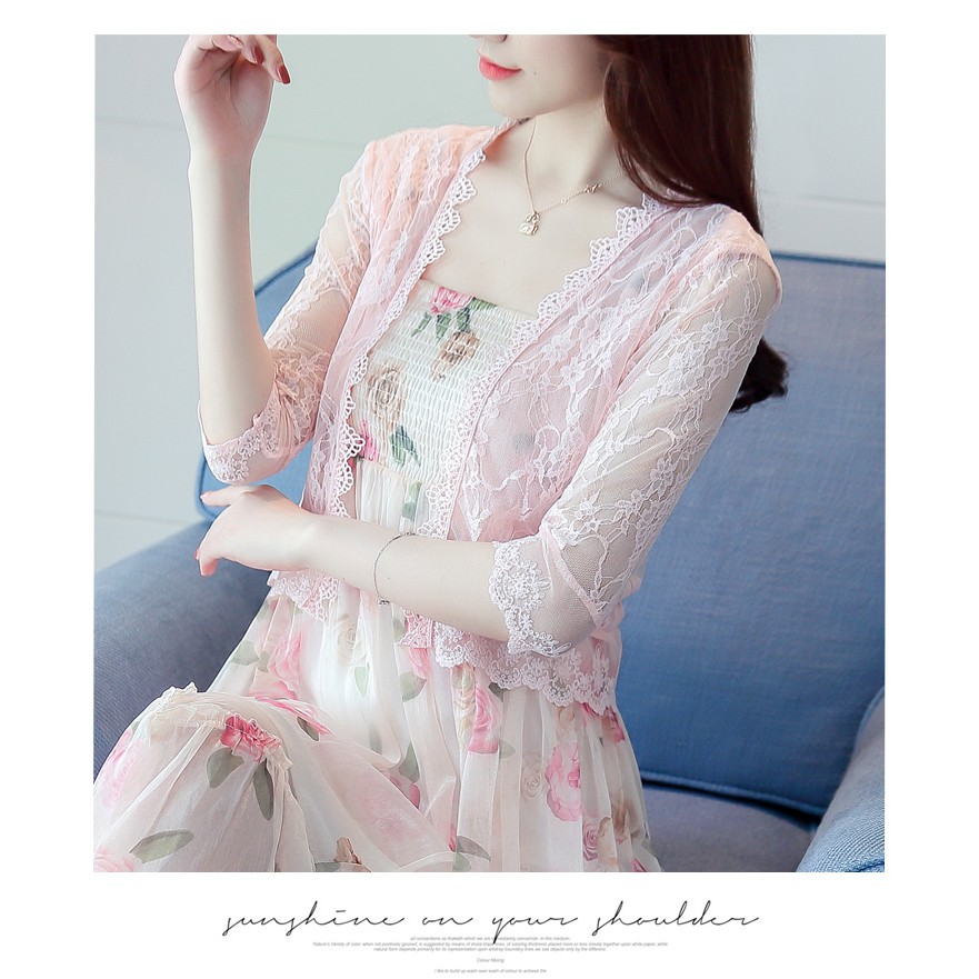 Áo Khoác Cardigan Chống Nắng Phối Ren Thời Trang Cho Nữ | BigBuy360 - bigbuy360.vn