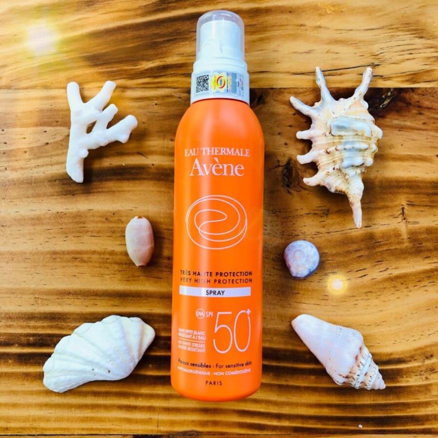 Xịt chống nắng AVÈNE Spray SPF 50 Body,cho da dầu nhạy cảm hỗn hợp chống nước không trôi - Beauty At Home store