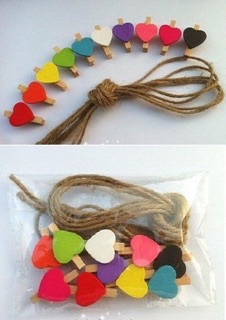 Kẹp gỗ hình tim