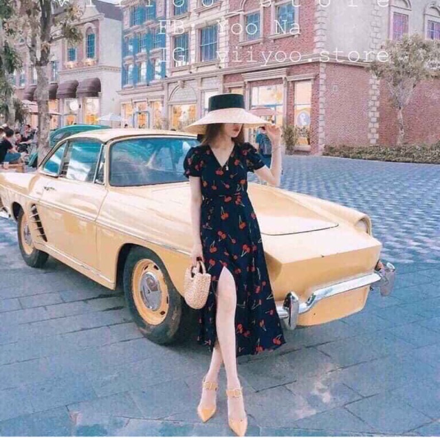 MAXI CHERRY đắp chéo cổ V 🍒