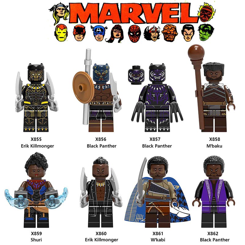 MARVEL COMICS LEGO LEGO Mô Hình Nhân Vật Báo Đen Trong Truyện Tranh Marvel