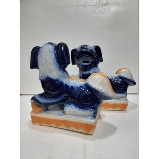 Tượng kỳ lân xanh có đế 2 con