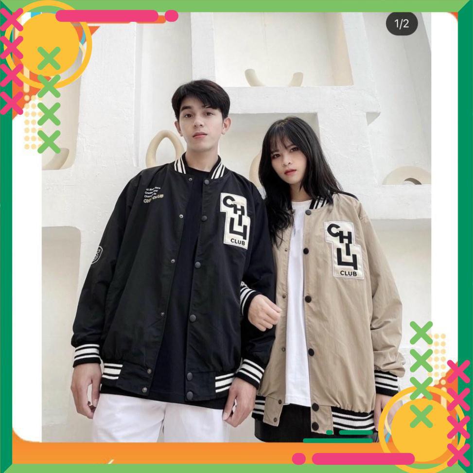 [Lên đồ là Sang] Áo Khoác  Bomber Dù Gió CHILL CLUB 5 Unisex  AS