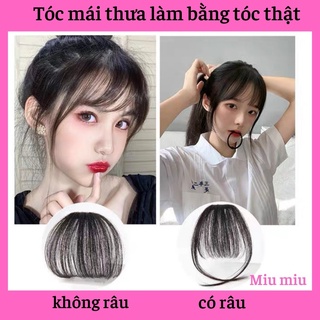 Mái thưa tóc thật dệt tay cao cấp