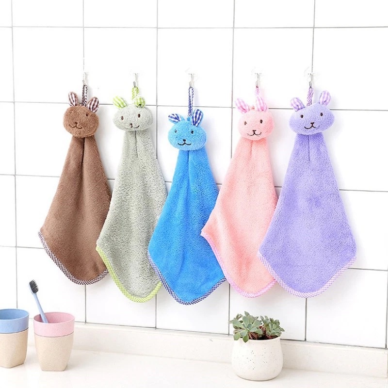 Khăn lau tay nhà bếp hình Thỏ, quả bóng tròn