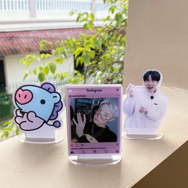 Bộ 3 tượng BTS BT21 kích cỡ nhỏ dùng trang trí
