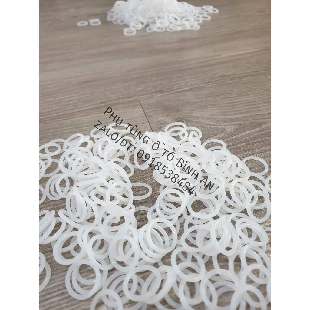 Dày 1mm, Đường kính trong Từ 1mm đến 21mm, Gioăng SILICON chịu nhiệt cao