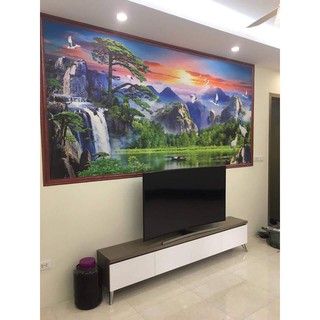 Tranh dán tường 3D Sơn thủy hữu tình 1279