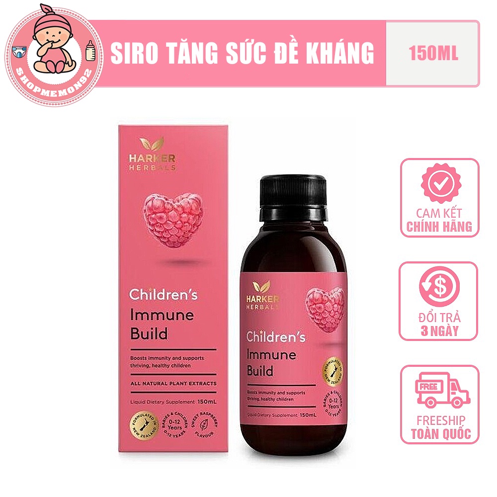 Siro thảo dược tăng đề kháng Harker Herbals Children Immune Build