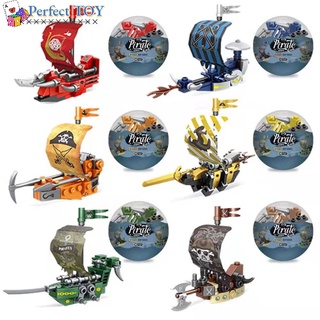 PS Children Gashapon Pirate Ship Building Blocks Small Particle Assembled Model Interesting Puzzle Educational Toys