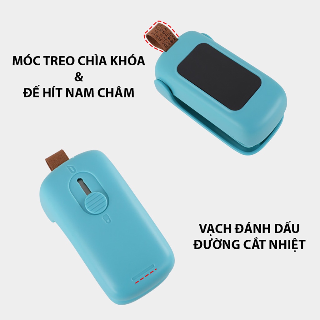 Máy Hàn Miệng Túi Nhựa Nilong Mini Cầm Tay Cao Cấp 2 trong 1