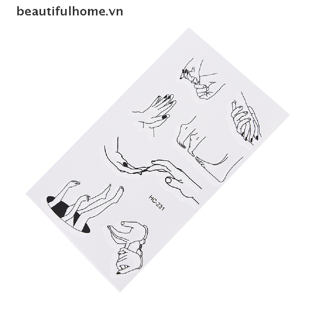 (Hàng Mới Về) Hình Xăm Dán Ngón Chân Chống Thấm Nước Quyến Rũ