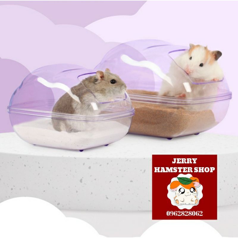 Nhà tắm đám mây trong suốt độc quyền cho hamster