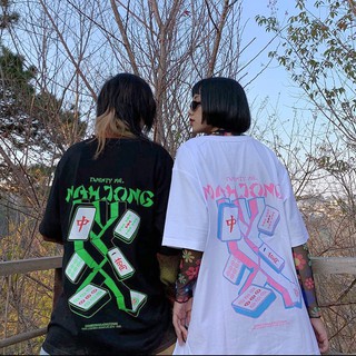< XXME > - Áo thun Mahjong màu đen ( chính hãng )