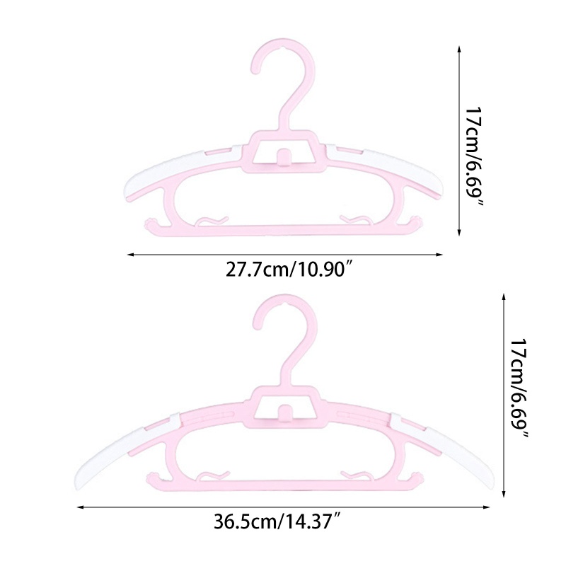 Set 5 Móc Treo Quần Áo Trẻ Em Có Thể Thu Gọn Tiện Dụng