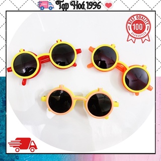 ❤️ freeship❤️ Kính râm cho bé, kính mắt mèo chống tia uv, mắt kính thầy bói chống nắng chống bụi đi biển dễ thuơng