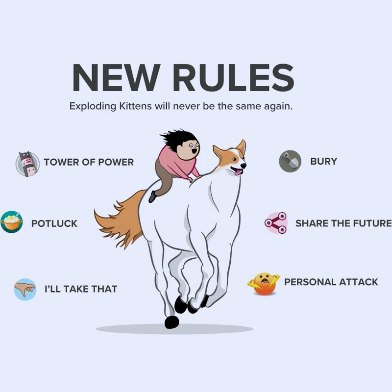 Bộ thẻ bài trò chơi Barking Kittens vui nhộn