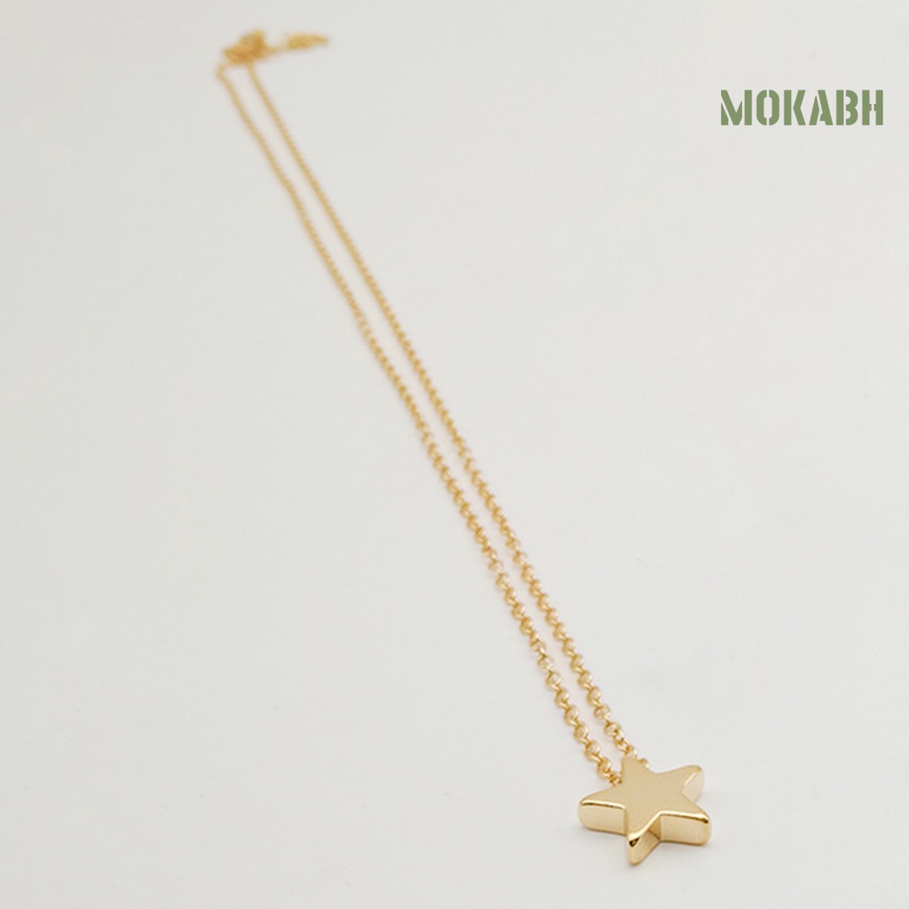 Vòng cổ Hình Ngôi Sao Năm Cánh Đơn Giản Chống Rỉ Sét Cho Nữ