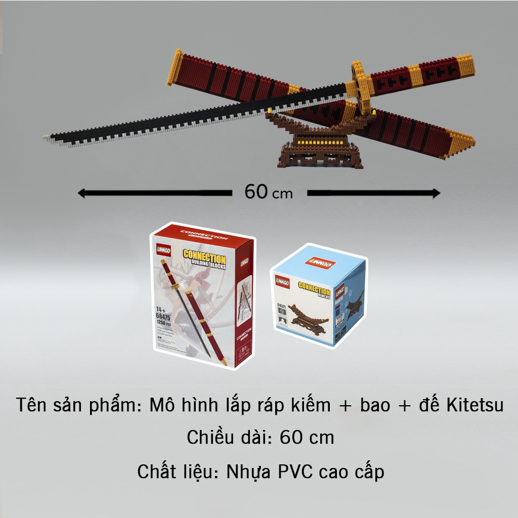 Mô hình lắp ráp One Piece kiếm đồ chơi Zoro Enma Ichimonji Kitetsu Shusui mô hình đồ chơi Zoro One Piece Haki Shop