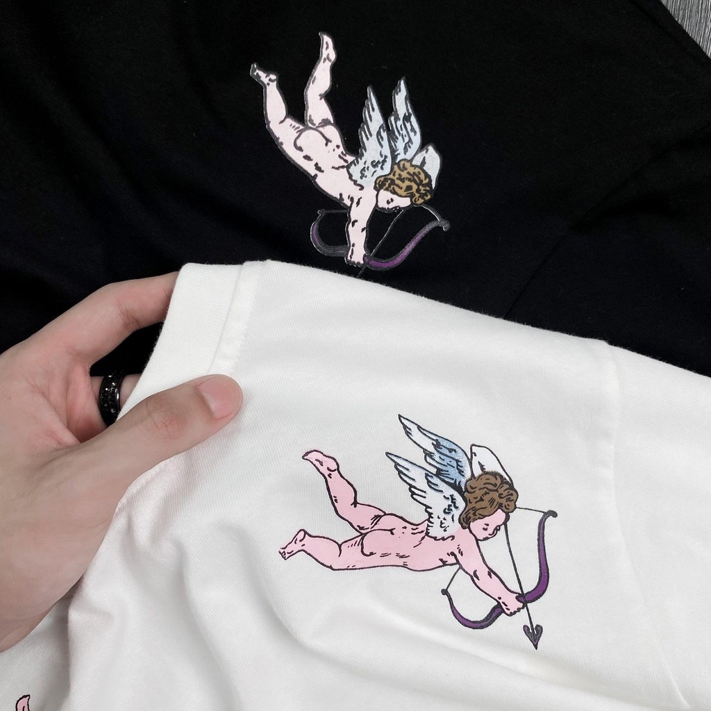 Áo thun tay lỡ Thiên Thần Hồng cao cấp , áo phông T shirt nam nữ unisex , MSW Town | BigBuy360 - bigbuy360.vn