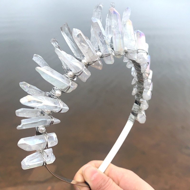 Băng Đô Cài Tóc Hình Vương Miện Có Đính Đá