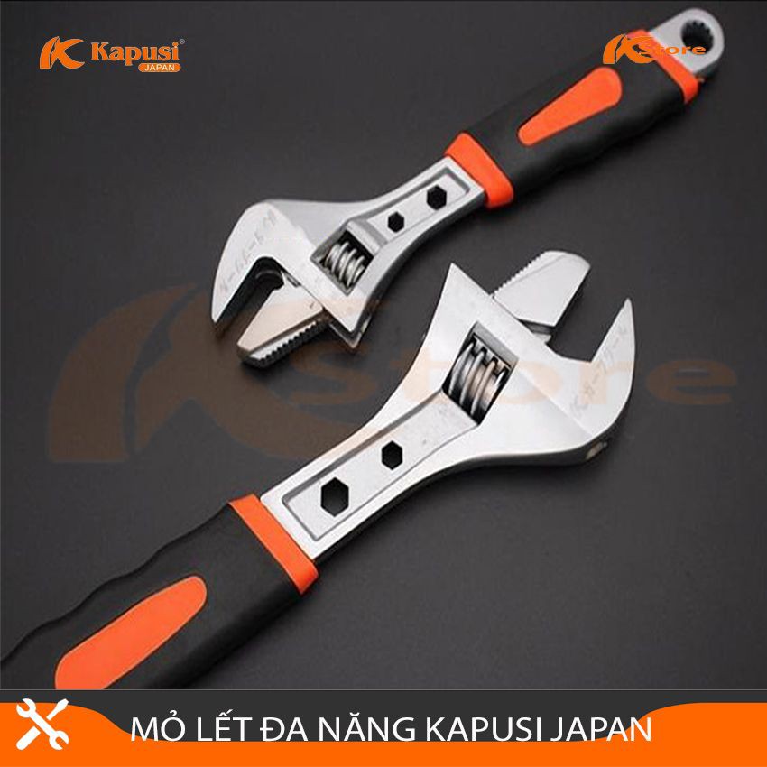 MỎ LẾT ĐA NĂNG KAPUSI JAPAN K-0404 15INCH/38CM, MỎ LẾT VẶN ĐAI ỐC - MỞ ỐNG NƯỚC