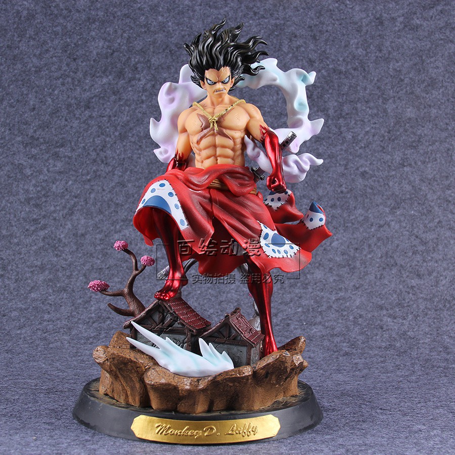 Vua One Piece Hải lý GK Snake Man Luffy Kimono wa Nation Tượng Người mẫu đóng hộp Handmade