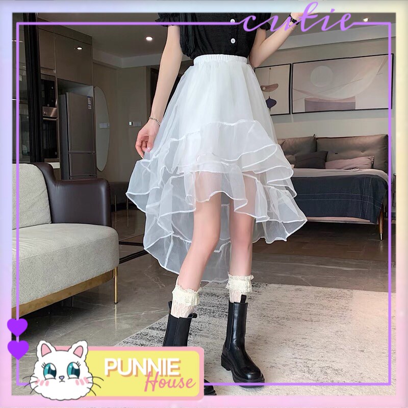 CHÂN VÁY VOAN 🎀 HAI TẦNG VIỀN BÈO 🎀 DÁNG XOÈ BỒNG BỀNH ✨ PHONG CÁCH CÔNG CHÚA CỰC XINH