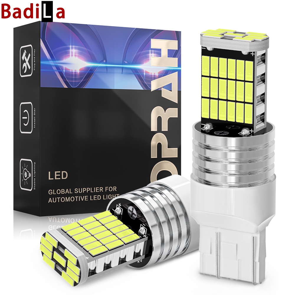 Set 2 Linh Kiện Điện Tử 1156 1157 3157 7443 1156 150° Đèn Led Đuôi Xe Ánh Sáng Trắng / Đỏ / Vàng Chất Lượng Cao